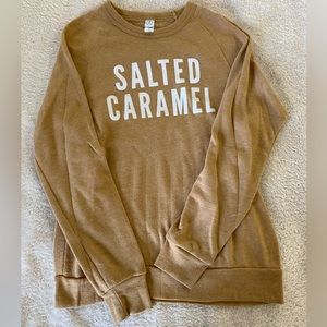 Old school Molly moons ice cream “salted caramel” crew neck. Size small.